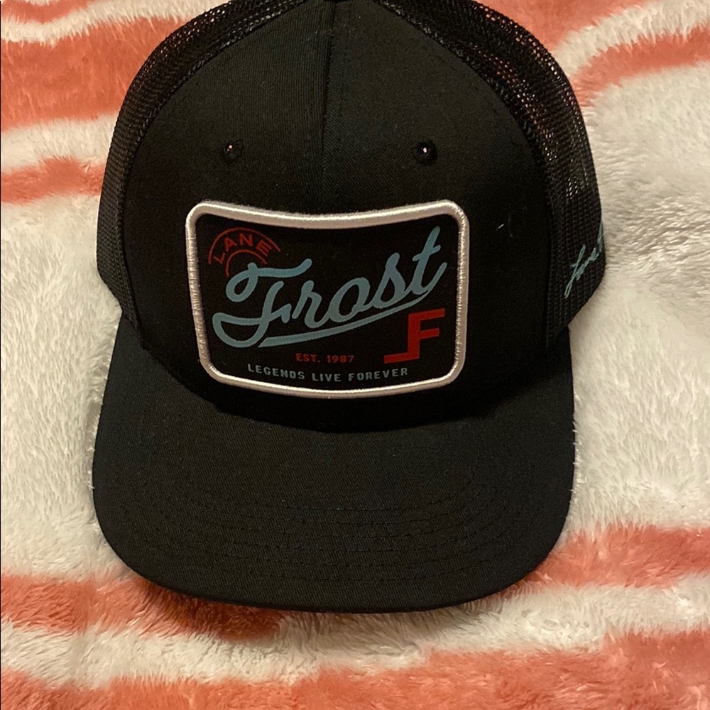 Black and Red Logo Cap